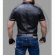 Men Classic Style half Sleeve Leather Shirt Black Leather Shirt Gift for Him, Genuine Leather Shirt - Handmade Real Leather Shirt Men Classic Style half Sleeve Leather Shirt Black Leather Shirt Gift for Him, Genuine Leather Shirt - Handmade Real Leather Shirt