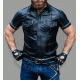 Men Classic Style half Sleeve Leather Shirt Black Leather Shirt Gift for Him, Genuine Leather Shirt - Handmade Real Leather Shirt Men Classic Style half Sleeve Leather Shirt Black Leather Shirt Gift for Him, Genuine Leather Shirt - Handmade Real Leather Shirt