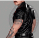 Genuine Leather Men's Half Sleeve Shirt-Black Leather Shirt-Handmade Real Leather Formal Shirt- Casual Shirt-Men's Leather Shirt-Gym Shirt Genuine Leather Men's Half Sleeve Shirt-Black Leather Shirt-Handmade Real Leather Formal Shirt- Casual Shirt-Men's Leather Shirt-Gym Shirt