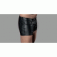 Handmade Men's Leather Shorts Real Cow Leather Pride Walk Shorts Leather Slim Fit Gym Shorts Summer Shorts