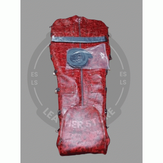 Printed Leather Sleep Sack for Bondage Play - BDSM Bondage Gear - Leather Fetish Wear - Kink Accessories - Kink Friendly - BDSM Gear Printed Leather Sleep Sack for Bondage Play - BDSM Bondage Gear - Leather Fetish Wear - Kink Accessories - Kink Friendly - BDSM Gear