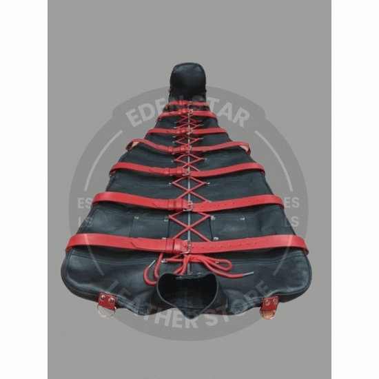 Full Body Leather Sleep Sack with Adjustable Belts - Kink Friendly - BDSM Bondage Gear - Full Body Bondage for BDSM Full Body Leather Sleep Sack with Adjustable Belts - Kink Friendly - BDSM Bondage Gear - Full Body Bondage for BDSM