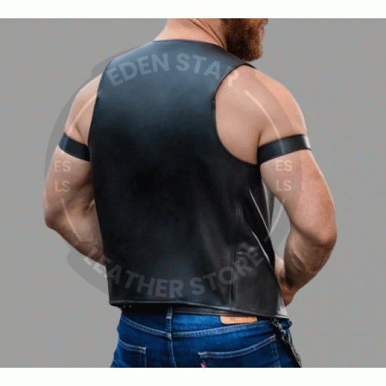 Handmade Leather Waistcoat Real Cow Leather Vest for Men Motorcycle Steampunk Vest Vintage Gothic Leather Vest Open Chest Bar Tender Vest Handmade Leather Waistcoat Real Cow Leather Vest for Men Motorcycle Steampunk Vest Vintage Gothic Leather Vest Open Chest Bar Tender Vest