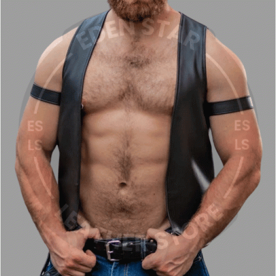 Handmade Leather Waistcoat Real Cow Leather Vest for Men Motorcycle Steampunk Vest Vintage Gothic Leather Vest Open Chest Bar Tender Vest Handmade Leather Waistcoat Real Cow Leather Vest for Men Motorcycle Steampunk Vest Vintage Gothic Leather Vest Open Chest Bar Tender Vest