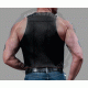 Men's Leather Chest Cosplay Motorcycle Vest - Sleeveless Leather Top for Stylish Men Leather Bar Vest for Men - Open Front Leather Vest Men's Leather Chest Cosplay Motorcycle Vest - Sleeveless Leather Top for Stylish Men Leather Bar Vest for Men - Open Front Leather Vest