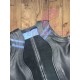 Men's Leather Sale CUTAWAY Berlin bar vest Open Front fetish Gay blue piping