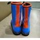 Men's Genuine Orange & Blue  Casual Western Dress Knight Boots Square Toe Leather Shoes 