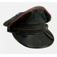 Army, Muir, Biker, Peaked, Gay Cap Police Hat Black With Red Trim